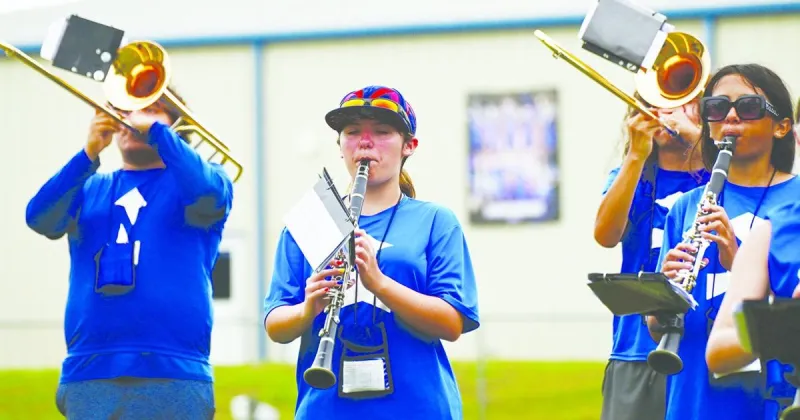 Practicing their notes
