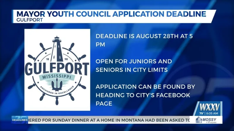 Deadline to apply for Gulfport Mayor's Youth Council approaching