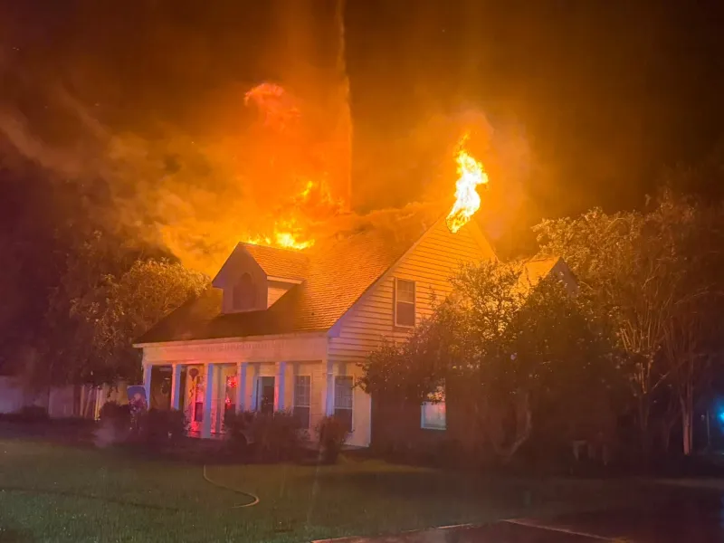 Fire departments across the coast respond to numerous fires caused by lightning