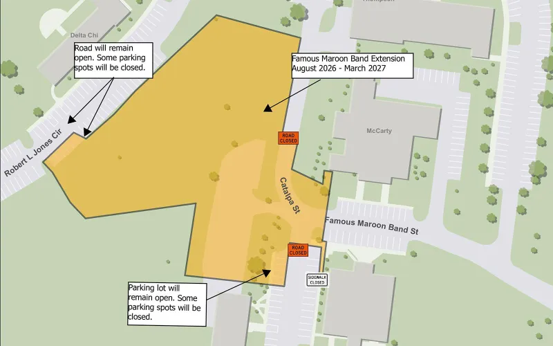 Famous Maroon Band St. extension to impact area traffic, parking