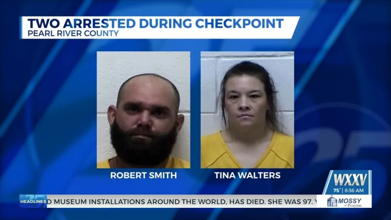 Two arrested during checkpoint in Pearl River County