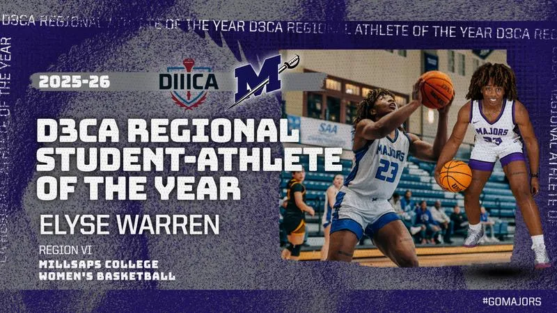 Elyse Warren Named Region VI D3CA Regional Student-Athlete of the Year
