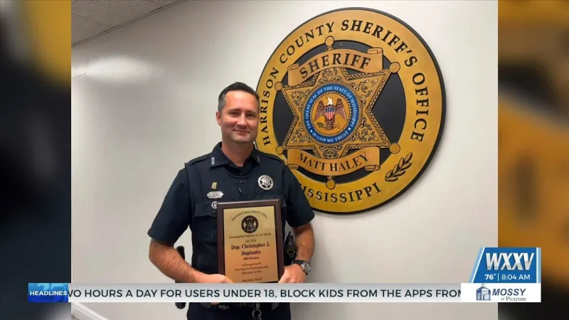 Harrison County School District resource officer honored by sheriff's department