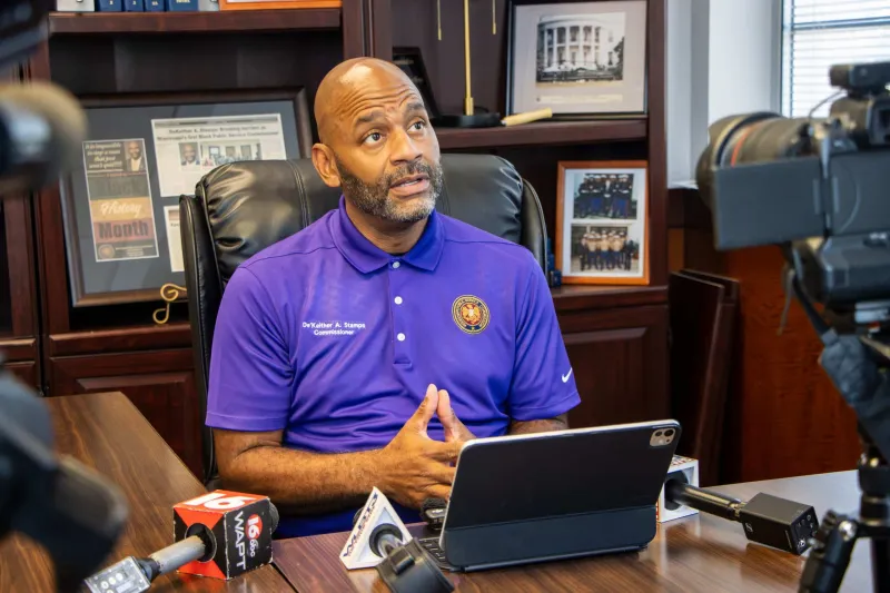 GALLERY -- Mississippi Public Service Commissioner De'Keither A. Stamps introduced SNAP H2O, a proposal that would allow eligible SNAP recipients to use a portion...