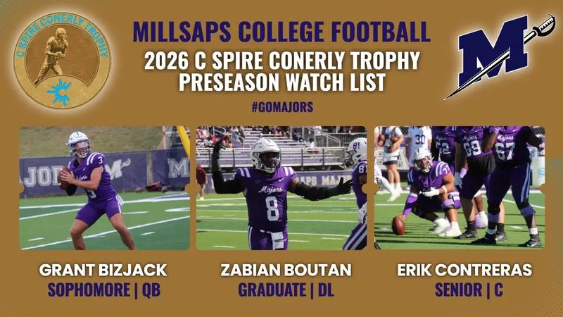 Football Trio Named to 2026 C Spire Conerly Trophy Preseason Watch List