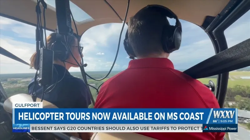 Helicopter tour company offers a look at the MS Gulf Coast from the sky