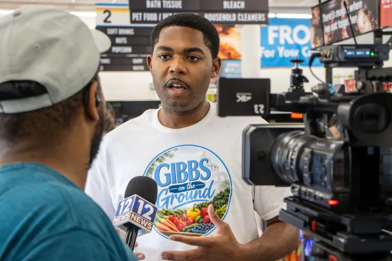 GALLERY -- State Rep. Justis Gibbs launched the first phase of "Gibbs on the Ground" Tuesday, delivering fresh produce to more than 200 North Jackson homes...