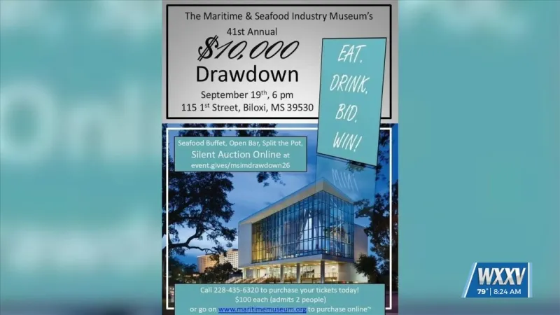 Maritime and Seafood Industry Museum $10,000 drawdown