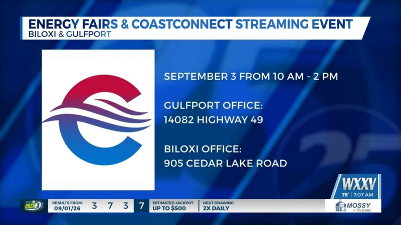 Coast Electric hosting energy fair at Gulfport and Biloxi offices Thursday