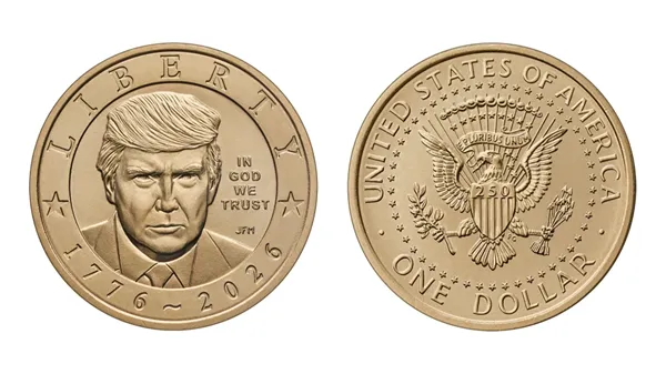 Heads or tails? $1 coin with Trump's face and gold finish to go on sale