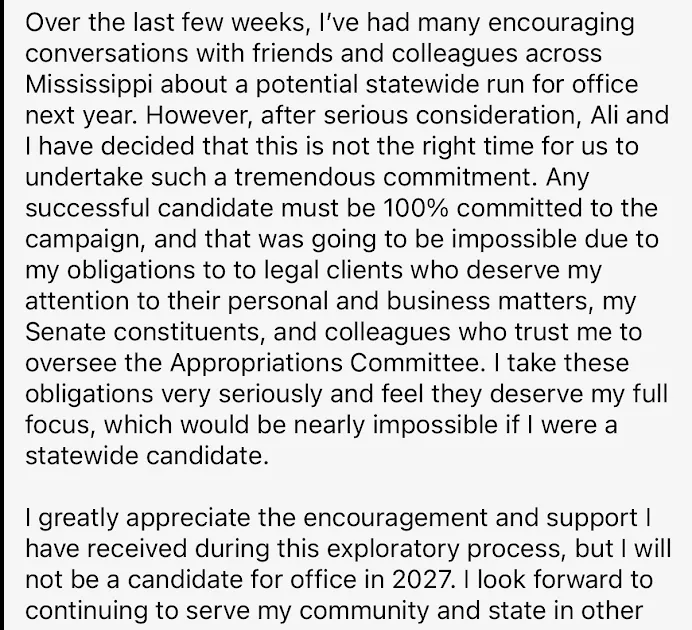 Briggs Backs Out