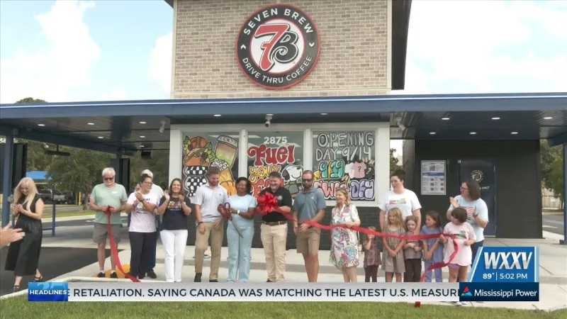 7 Brew cuts the ribbon on Ocean Springs location ahead of grand opening next week