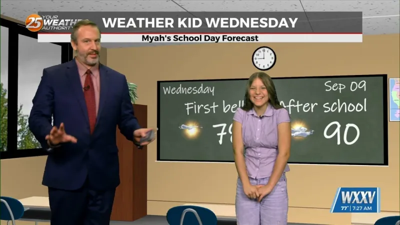 09/09 Myah's Weather Teen Wednesday Forecast