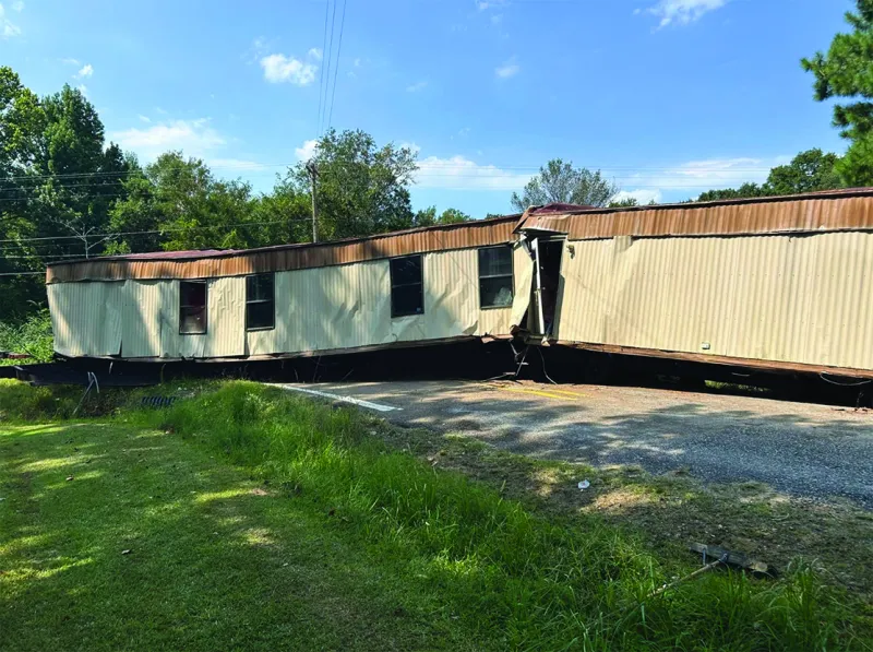Mobile home demolished following illegal move