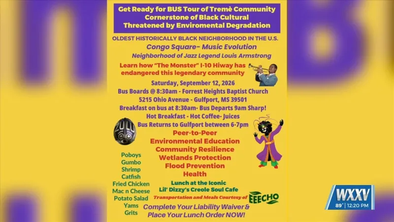 EEECHO hosting bus tour of Treme community in Gulfport