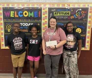 KFEE awards classroom grant to KUE music teacher