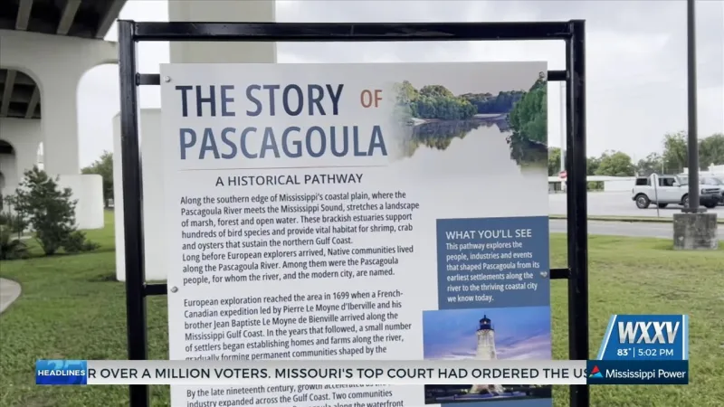 New pathway highlighting Pascagoula's history unveiled at Lighthouse Park