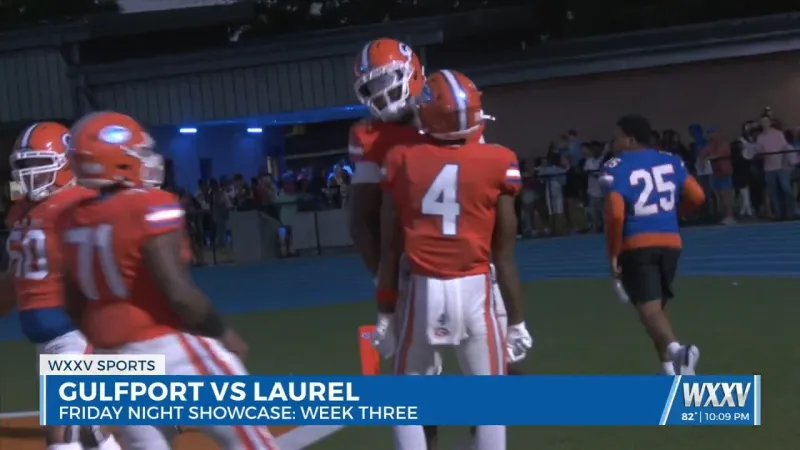 Gulfport wins 51-0 against Laurel in their new stadium