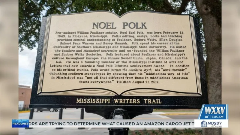 City of Hattiesburg unveils marker for Writers Trail
