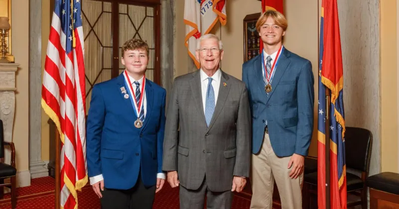 New Albany Senior earns Congressional Gold Medal; Brothers receive national STEM honors