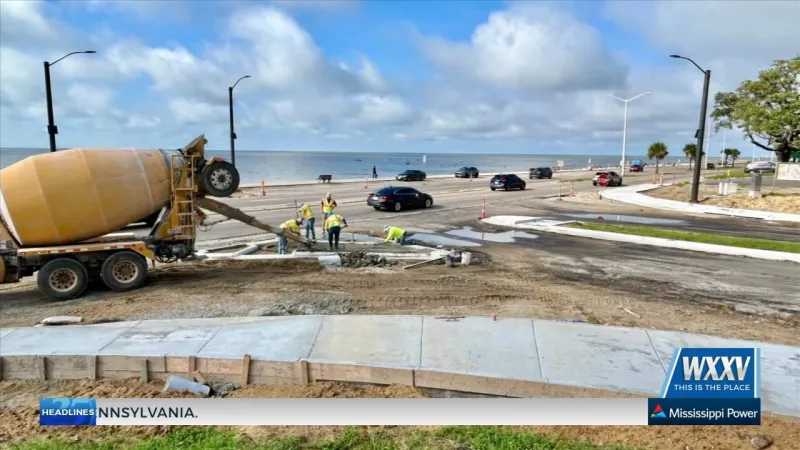 Construction continues on Popp's Ferry Connector Road project
