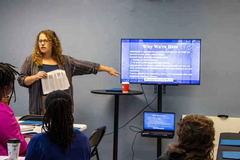 GALLERY -- Mississippi for a Just World, People Over Politics and the Mississippi Rapid Response Coalition hosted a free community training, focused on the growing...