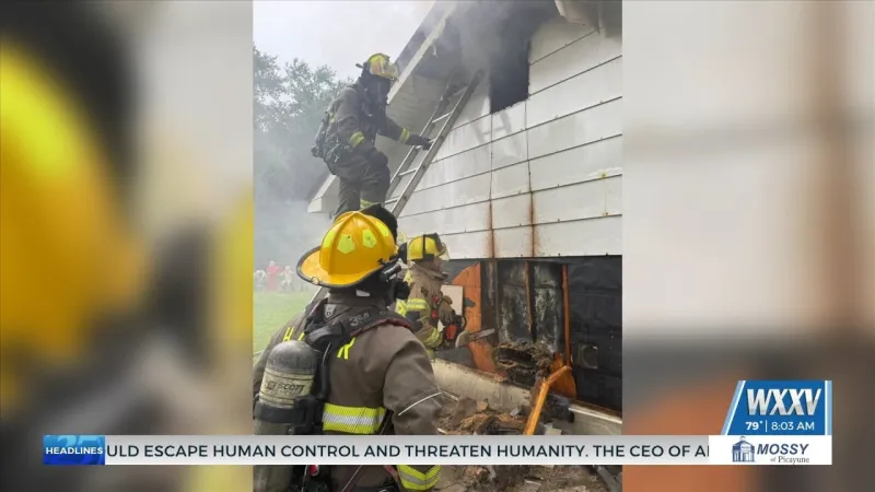 Harrison County Fire Protection team battles Friday morning fire