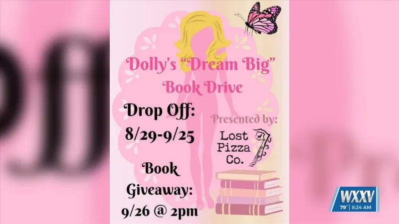 Lost Pizza Co. in Ocean Springs holding book drive in honor of Dolly Parton