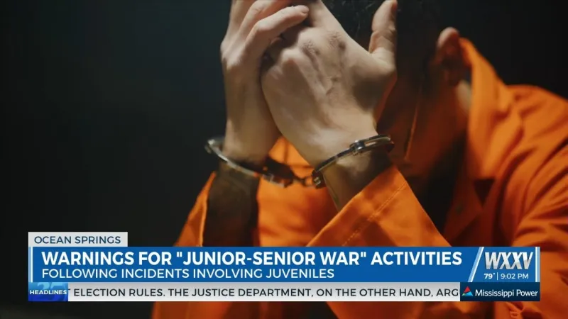 Ocean Springs police, school district warn against dangerous 'Junior-Senior War' activities