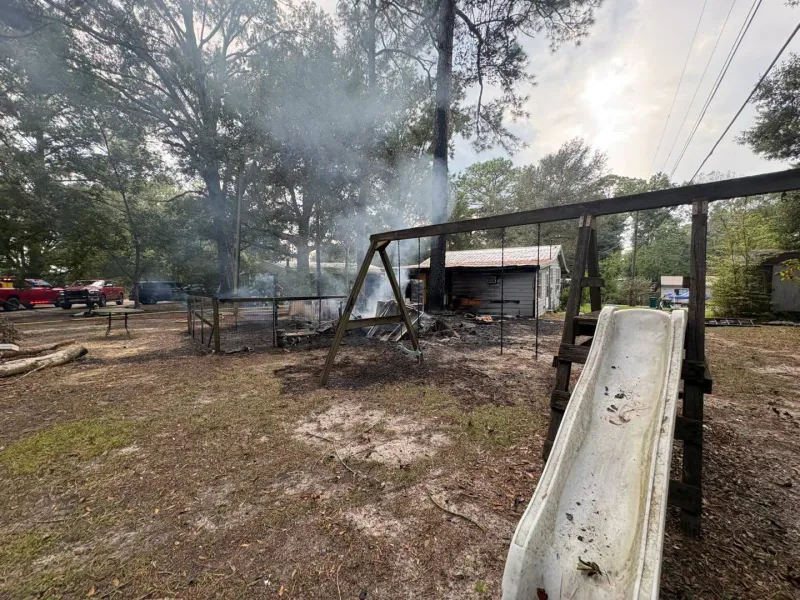 Jackson County Fire Protection teams battle Tuesday home fire in Vancleave