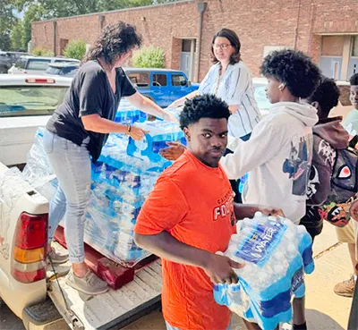 'City principal visits chamber; water delivered to CCHS