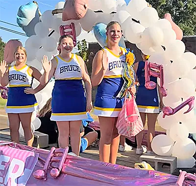Bruce Trojans celebrate homecoming with annual parade to the square
