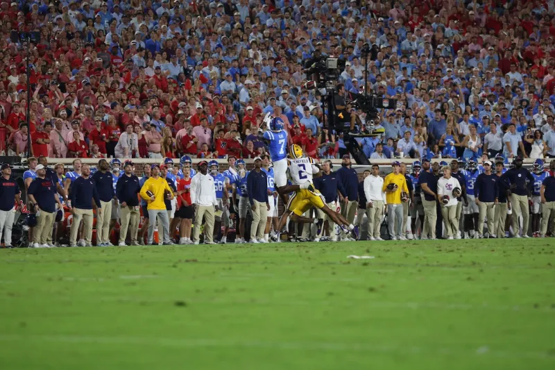 Rebel football fired on all cylinders Saturday night
