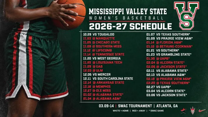 MVSU Women Announce Basketball Schedule as James Enters Second Full Season