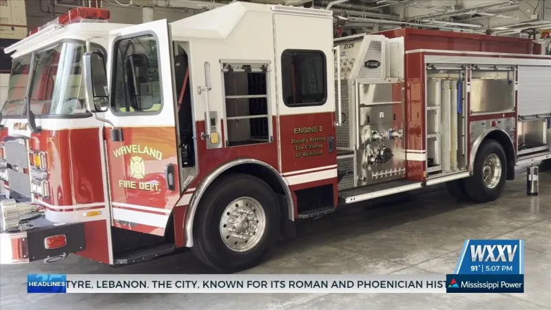 City of Waveland Fire Department receives new fire truck