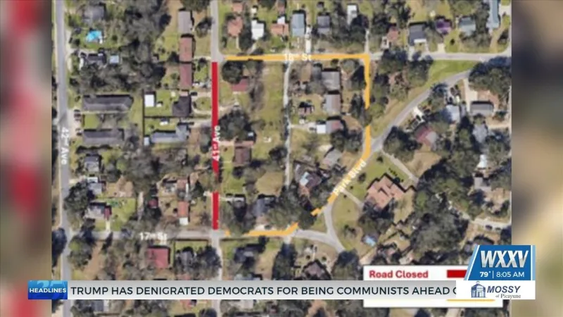 City of Gulfport alerting drivers of scheduled road closure