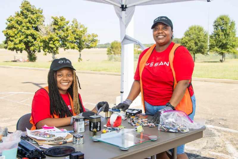 GALLERY -- Nissan Canton and community partners hosted the first Nissan Recycling Roundup at the Nissan Canton Training Center in celebration of National Cleanup...