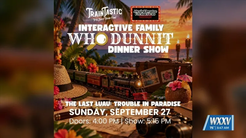 Interactive family dinner show at Traintastic