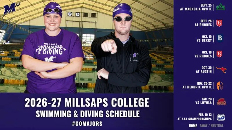 Millsaps Swimming and Diving Announces 2026-27 Schedules