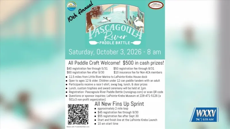 Pascagoula River Paddle Battle set to return