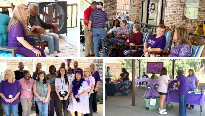 Footprints paints the town purple for Alzheimer's awareness