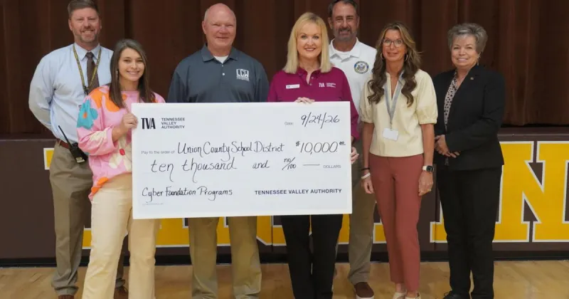 Utilities' donation will help improve students' cyber skills at East Union, Myrtle