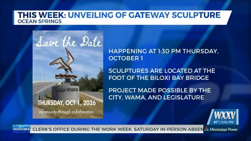 City of Ocean Springs to unveil new gateway sculpture