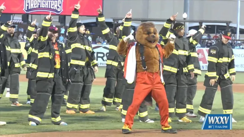 Banana Ball takes over Biloxi with pair of games played by the Loco Beach Coconuts and The Firefighters!