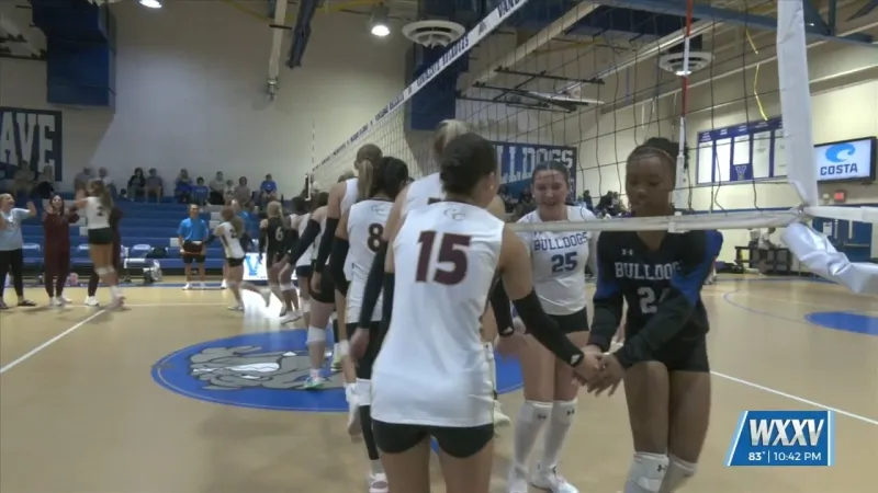 Vancleave Volleyball Rallies Past George County in Four-Set Thriller