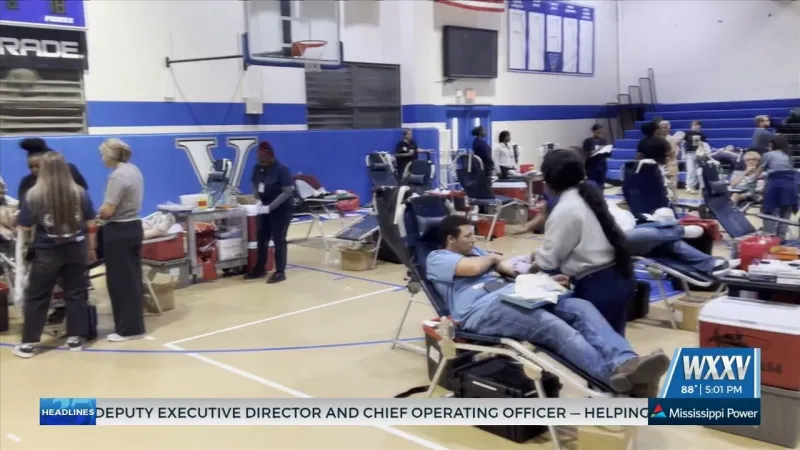 Vancleave High School gives back through community blood drive