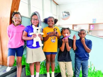 Thames Elementary students report for duty!