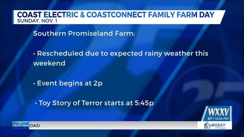 Coast Electric and CoastConnect Family Farm Day rescheduled