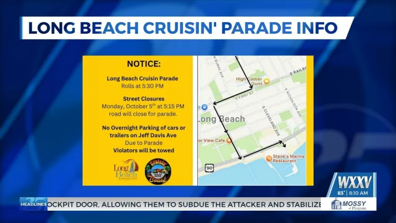 City of Long Beach shares Cruisin' parade information