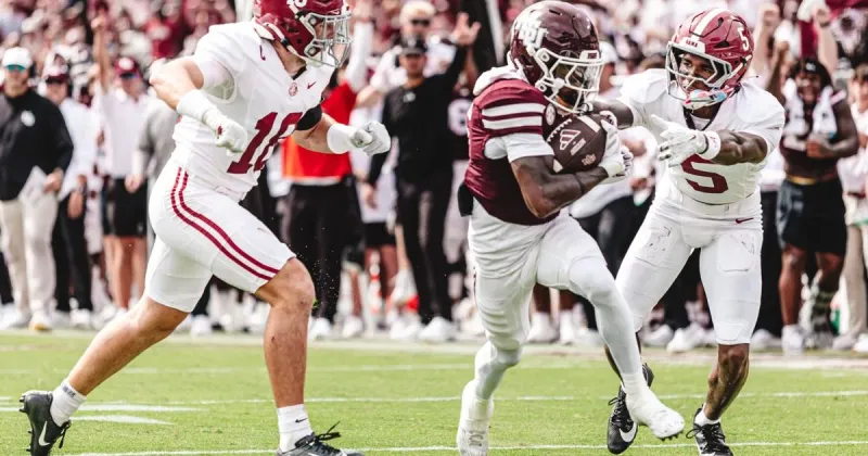 No. 16 MSU cracks, then crumbles against No. 7 Alabama